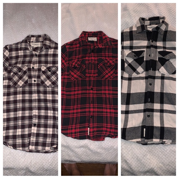 Denim & Supply Ralph Lauren Other - 3 Ralph Lauren Denim & Supply Plaid Button-Up Shirts Set Heavy Cotton Fabric